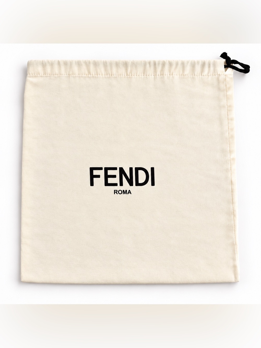 Fendi Roma Original Cream Drawstring Dust Bag